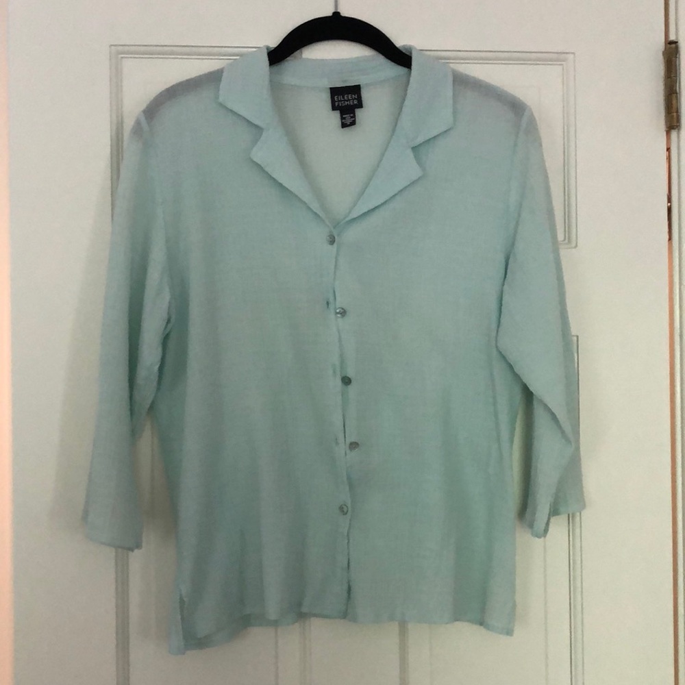Eileen Fisher cotton spandex shirt - szM